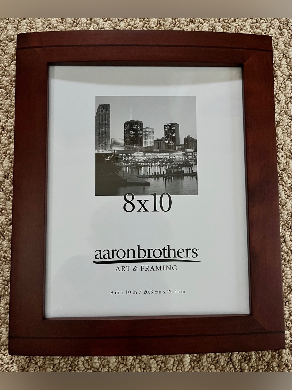 8x10 Wood Picture Frame - Curved Espresso